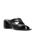 Sergio Rossi SR Songy 80mm leather sandals - Black