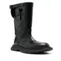 Alexander McQueen mid-calf leather boots - Black