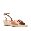 Tory Burch Ines 65mm leather espadrilles - Brown