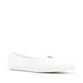 Casadei Capalbio woven-raffia loafers - White