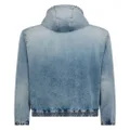 Dsquared2 crystal-embellished hooded denim bomber jacket - Blue