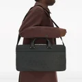 Ferragamo Gancini leather briefcase - Black