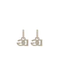 Dolce & Gabbana DG-logo hoop earrings - Silver