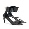 Ferragamo curved-heel sandals - Black