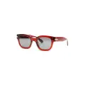AMIRI logo-plaque square-frame sunglasses - Red