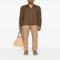 Herno inverted-pleat tapered trousers - Neutrals