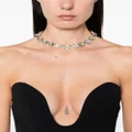 Moschino crystal-embellished necklace - White