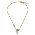 Dolce & Gabbana 18kt yellow gold Rainbow gemstone pendant necklace