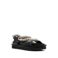 Jil Sander interwoven leather sandals - Black