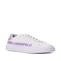 Karl Lagerfeld Injekt raised-logo leather sneakers - Purple