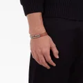 Ferragamo Gancini-plaque leather bracelet - Brown