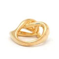 Jil Sander Curb Chain twisted ring - Gold