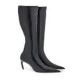 Ferragamo 85mm patent-leather boots - Black