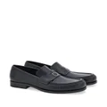 Ferragamo Gancini-plaque leather loafers - Black