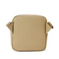 Lacoste faux-leather messenger bag - Neutrals
