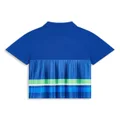 Lacoste colour-block pleated polo shirt - Blue