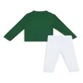Lacoste logo-print fleece trousers (set of two) - Green