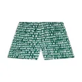 Lacoste logo-print taffeta swim shorts - Green