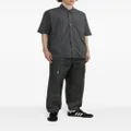 izzue tapered cotton trousers - Black