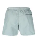 Stone Island logo-patch swim shorts - Blue
