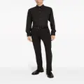 Dolce & Gabbana long-sleeve stretch-cotton shirt - Black