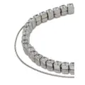 Jil Sander zirconia choker necklace - Silver