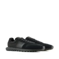 Emporio Armani panelled low-top sneakers - Black