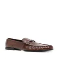 Tod's logo-horsebit leather loafers - Brown