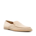Harrys of London panelled suede loafers - Neutrals