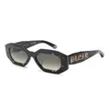 Philipp Plein geometric-frame sunglasses - Black
