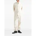 Prada herringbone cotton shirt jacket - Neutrals