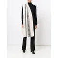 VOZ 'Diagonal' shawl - White
