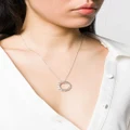 Maria Black Chain 50 necklace - Silver