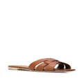 Saint Laurent Tribute flat sandals - Brown