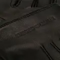 Emporio Armani engraved logo gloves - Black