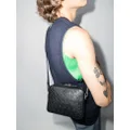 Ferragamo Gancini-embossed shoulder bag - Black