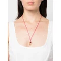 ISABEL MARANT hand--charm string necklace - Pink
