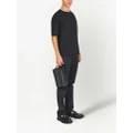 Ferragamo Gancini-pattern clutch bag - Black