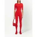 Ferragamo Geometric leather shoulder bag - Red