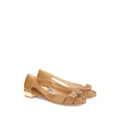 Ferragamo Vara bow-detail ballerina shoes - Neutrals