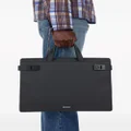 Ferragamo Gancini-buckle leather briefcase - Black