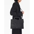 Ferragamo cut-out detail leather briefcase - Black