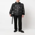 Alexander McQueen Graffiti print hooded jacket - Black