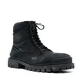 Balenciaga lace-up combat boots - Black