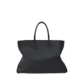 Ferragamo logo-stamp leather tote bag - Black