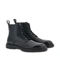 Ferragamo Combat leather boots - Black