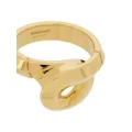 Ferragamo Gancini foulard ring - Gold