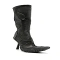 Balenciaga Biker 90mm leather boots - Black