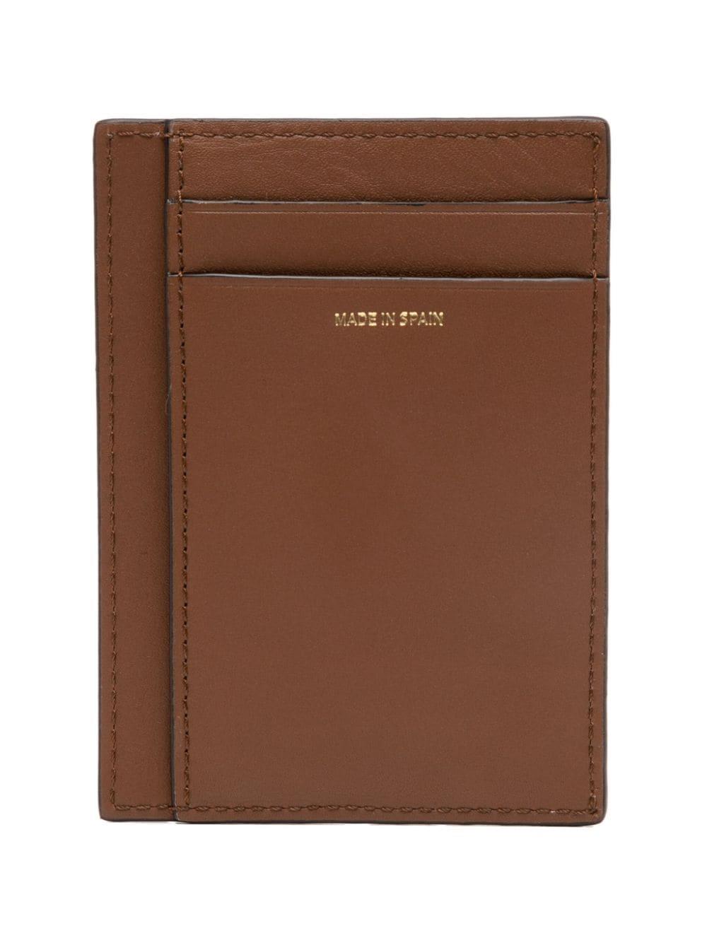 Paul Smith woven leather cardholder - Brown