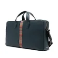 Paul Smith striped leather laptop bag - Blue